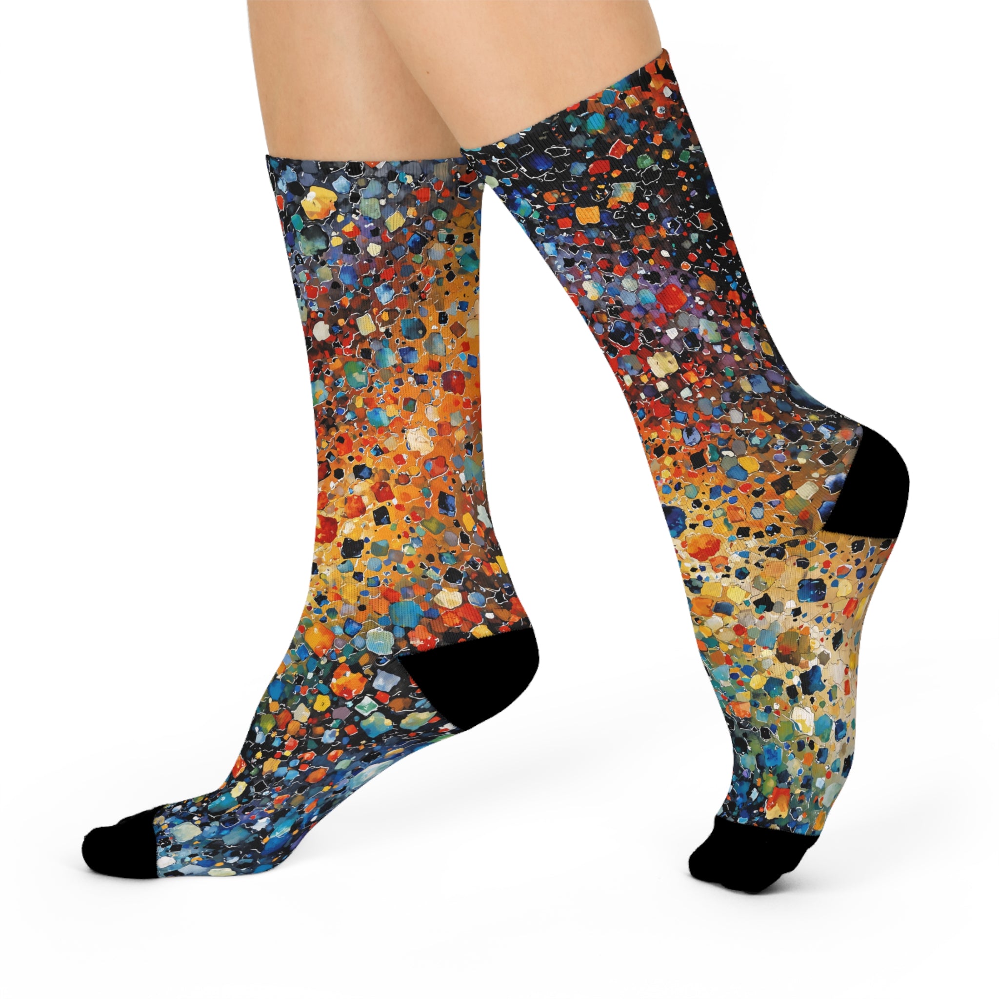 Prism Burst Cushioned Crew Socks