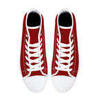 Red All Over Canvas Hightops (white pair top)