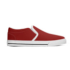 Red All Over Canvas Slipons (white right outside)