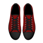 Red All Over Canvas Lowtops (black pair top)