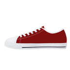 Red All Over Canvas Lowtops (white right inside)