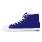 Midnight Blue All Over Canvas Hightops (white right inside)