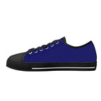 Midnight Blue All Over Canvas Lowtops (black right inside)