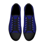 Midnight Blue All Over Canvas Lowtops (black pair top)