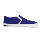Midnight Blue All Over Canvas Slipons (white left inside)