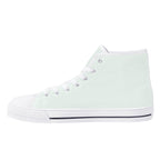 Mint Cream All Over Canvas Hightops (white right inside)