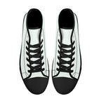 Mint Cream All Over Canvas Hightops (black pair top)
