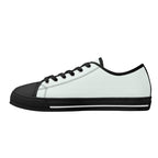 Mint Cream All Over Canvas Lowtops (black right inside)