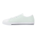 Mint Cream All Over Canvas Lowtops (white right inside)