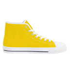 Gold All Over Canvas Hightops (white left inside)