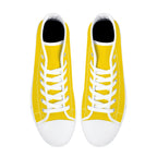 Gold All Over Canvas Hightops (white pair top)