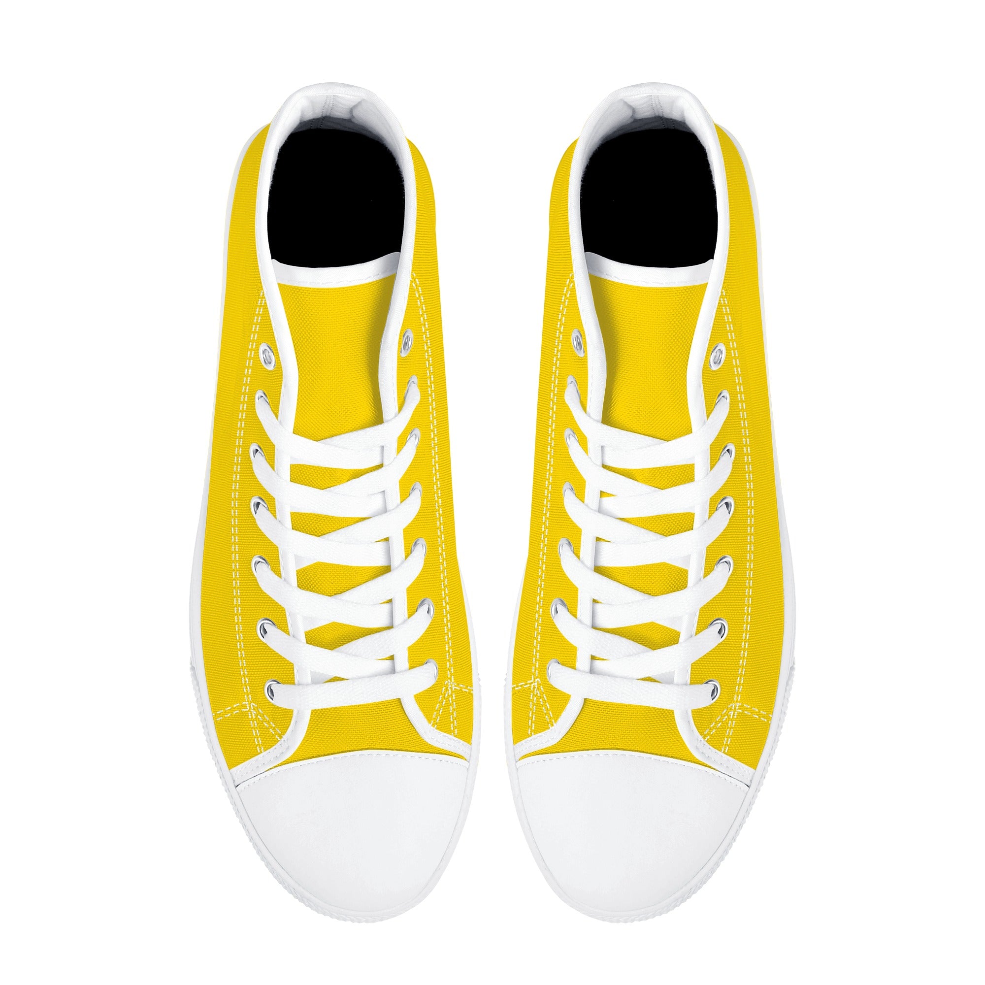 Gold All Over Canvas Hightops (white pair top)