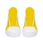 Gold All Over Canvas Hightops (white pair front)