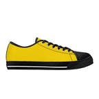 Gold All Over Canvas Lowtops (black right outside)