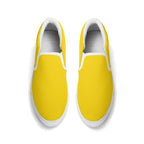 Gold All Over Canvas Slipons (white pair top)