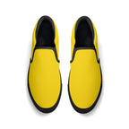 Gold All Over Canvas Slipons (black pair top)