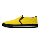 Gold All Over Canvas Slipons (black left outside)