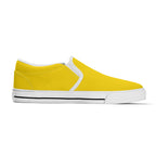 Gold All Over Canvas Slipons (white left inside)