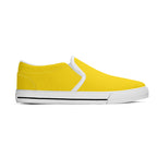 Gold All Over Canvas Slipons (white right outside)
