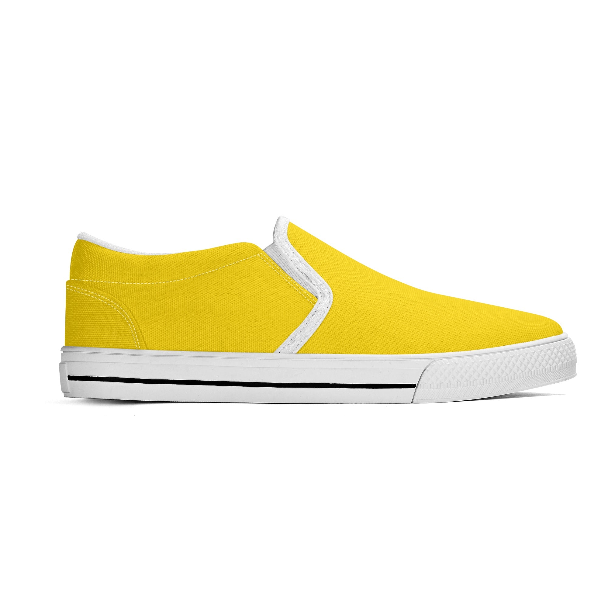 Gold All Over Canvas Slipons (white right outside)