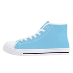 Baby Blue All Over Canvas Hightops (white left outside)