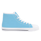 Baby Blue All Over Canvas Hightops (white left inside)