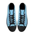 Baby Blue All Over Canvas Hightops (black pair top)