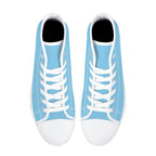 Baby Blue All Over Canvas Hightops (white pair top)