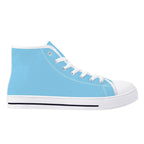 Baby Blue All Over Canvas Hightops (white right outside)