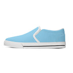 Baby Blue All Over Canvas Slipons (white left outside)
