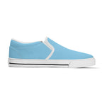 Baby Blue All Over Canvas Slipons (white left inside)