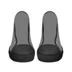 Gray All Over Canvas Hightops (black pair front)