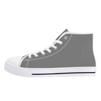 Gray All Over Canvas Hightops (white left outside)