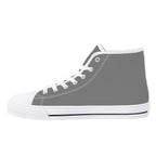 Gray All Over Canvas Hightops (white right inside)