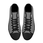 Gray All Over Canvas Hightops (black pair top)