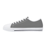 Gray All Over Canvas Lowtops (white right inside)