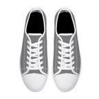 Gray All Over Canvas Lowtops (white pair top)
