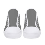 Gray All Over Canvas Lowtops (white pair front)