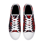 Deep Rose Canvas Lowtops (white pair top)