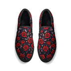 Deep Rose Canvas Slipons (black pair top)