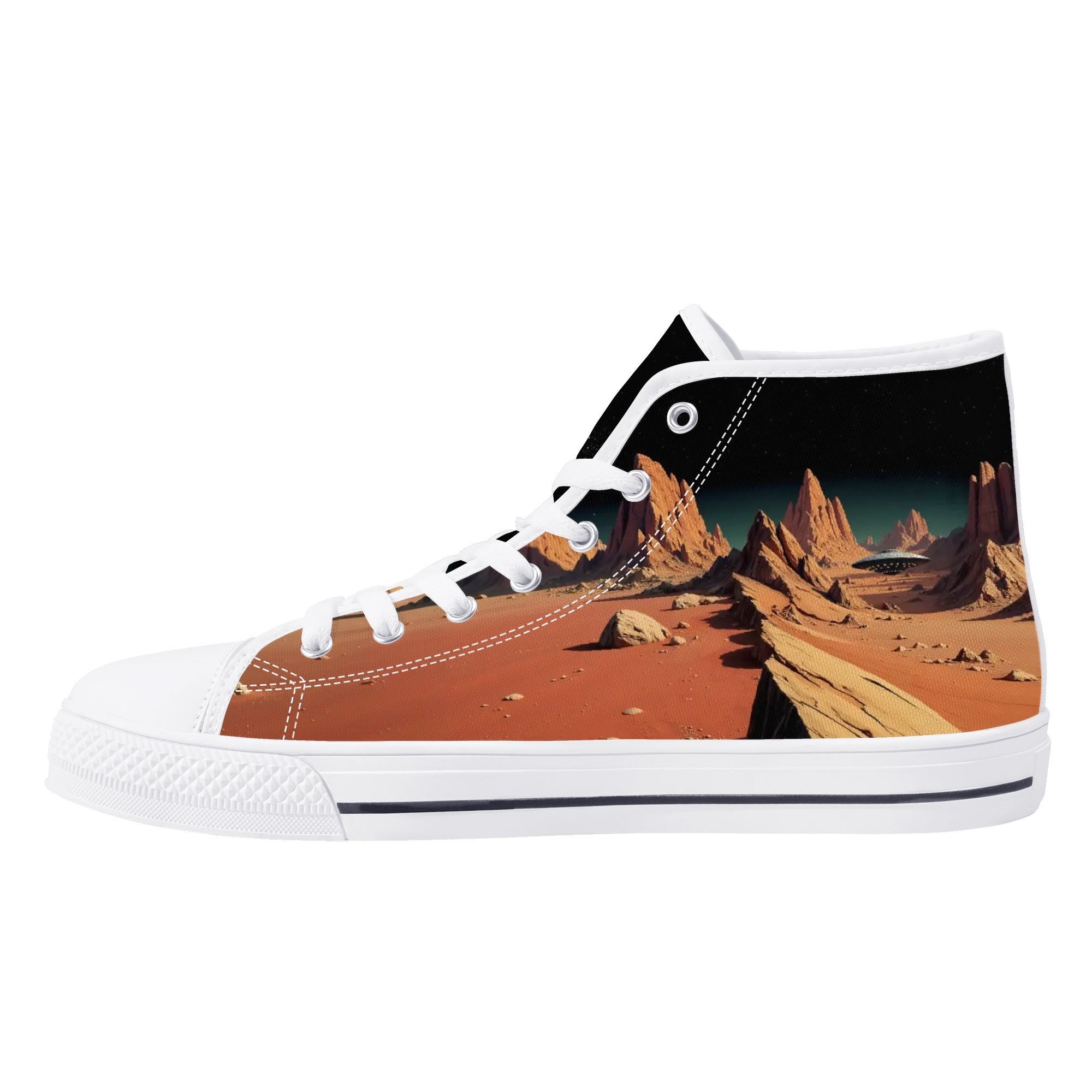 Mars Canvas Hightops (white right inside)