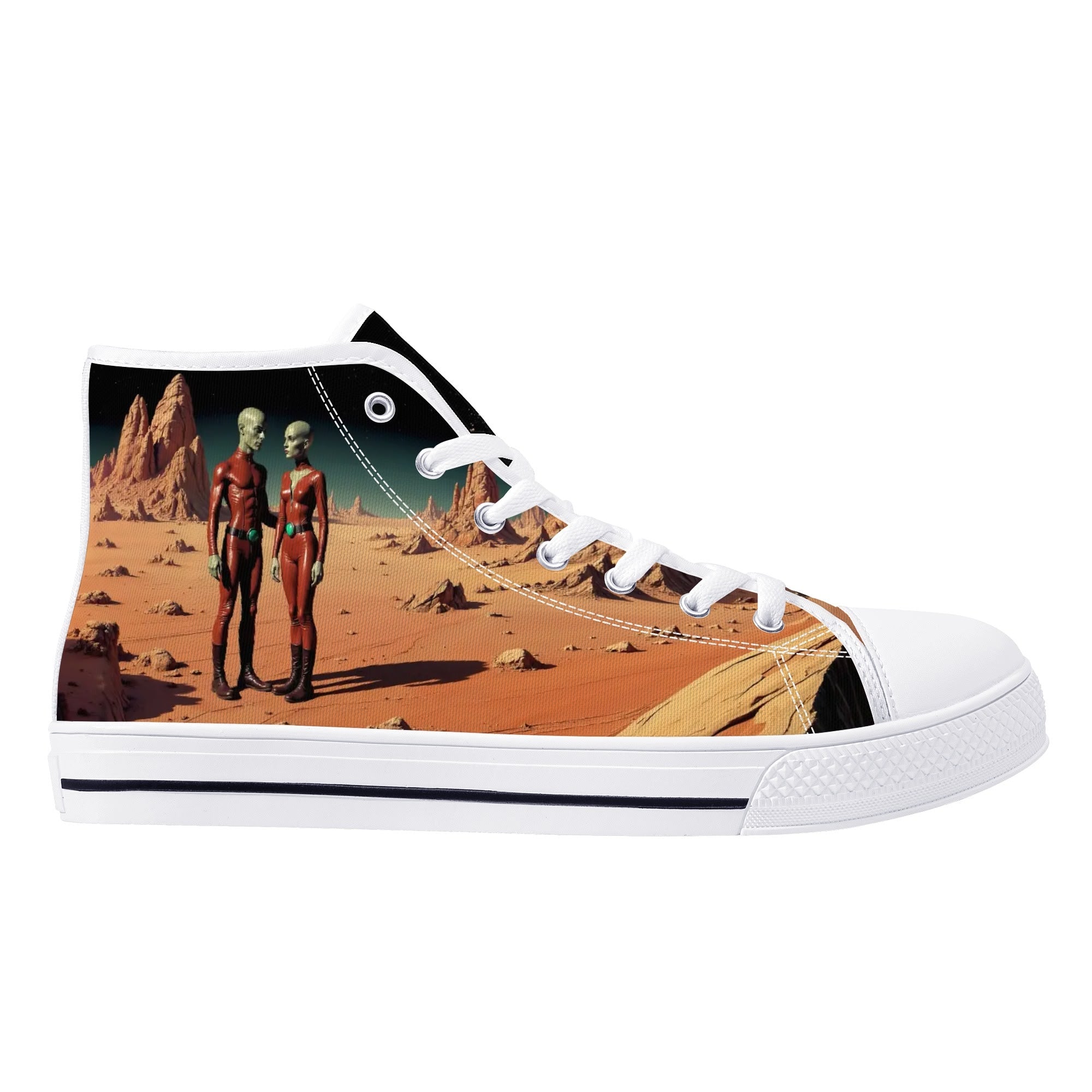 Mars Canvas Hightops (white right outside)