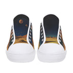 Mars Escape Canvas Lowtops (white pair front)