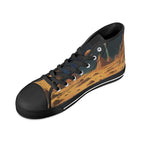 Mars Escape Canvas Hightops (black right above angled)