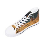 Mars Escape Canvas Hightops (white right above angled)