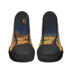 Mars Escape Canvas Hightops (black pair front)