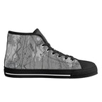 Adorned Canvas Hightops (black left inside)