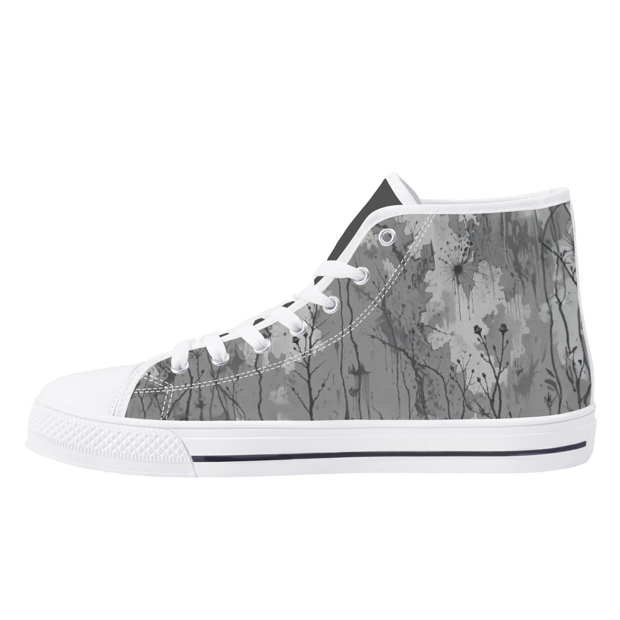 Adorned Canvas Hightops (white right inside)