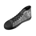 Adorned Canvas Hightops (black right above angled)