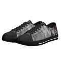 Adorned Canvas Lowtops (black pair angled)